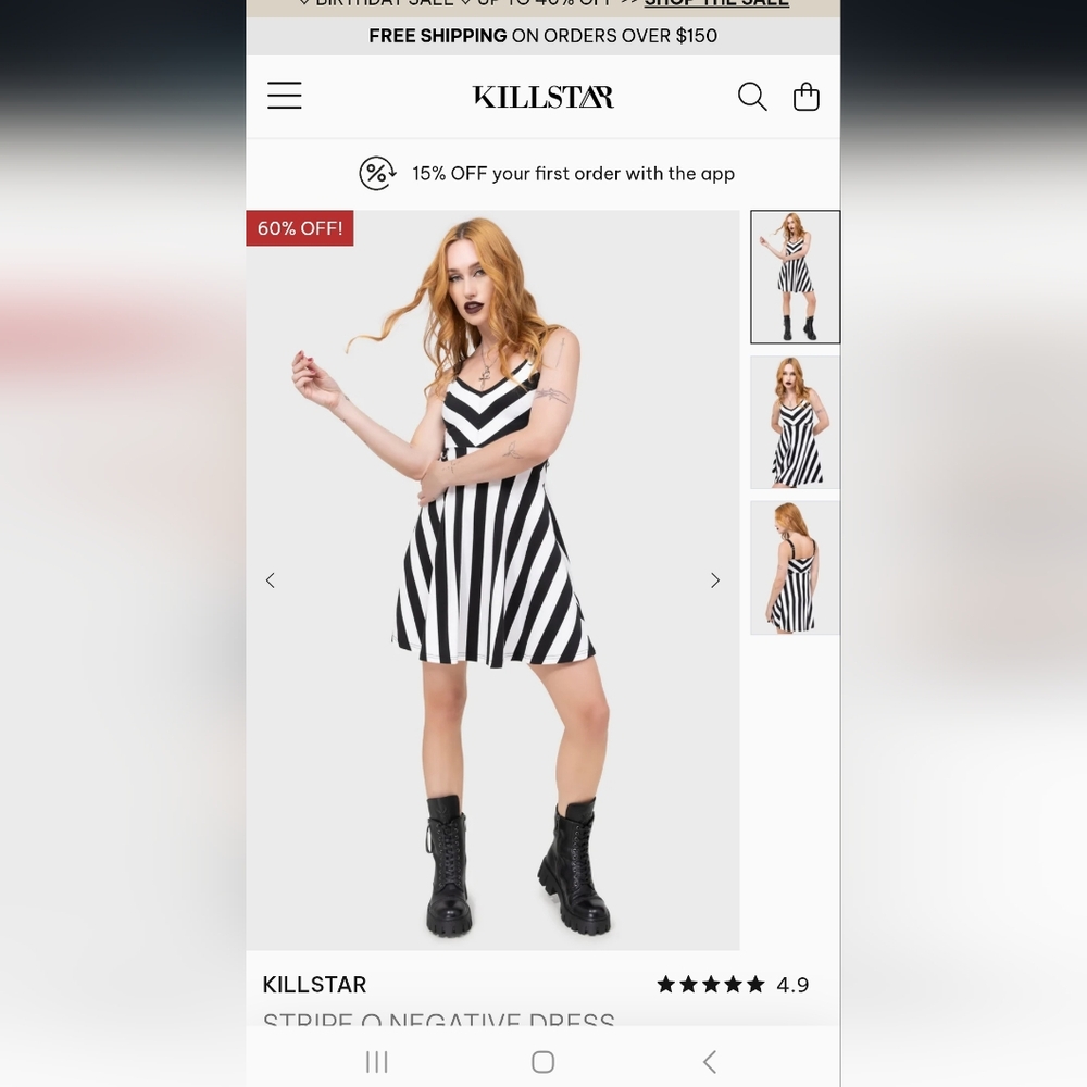 Stripe O Dress
